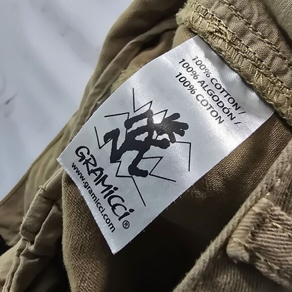 Gramicci Shorts Mens 40 Brown Tan Cargo 11 Inch Cotton Camp Bermuda Long - Picture 9 of 11